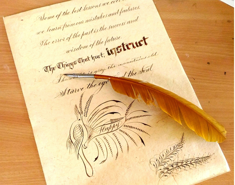 Vintage writing