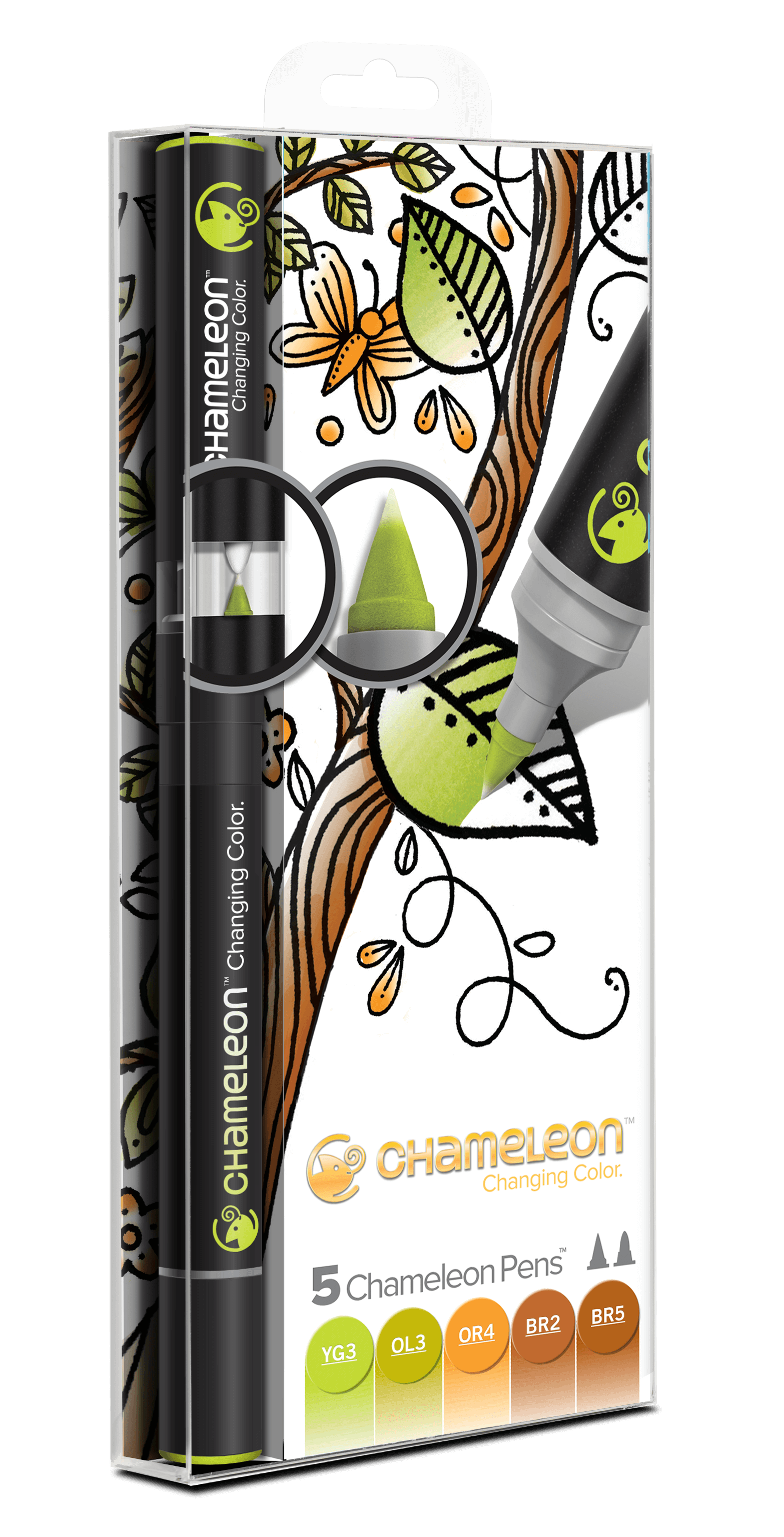 Chameleon Art Products Pens Earth Tones of 5 