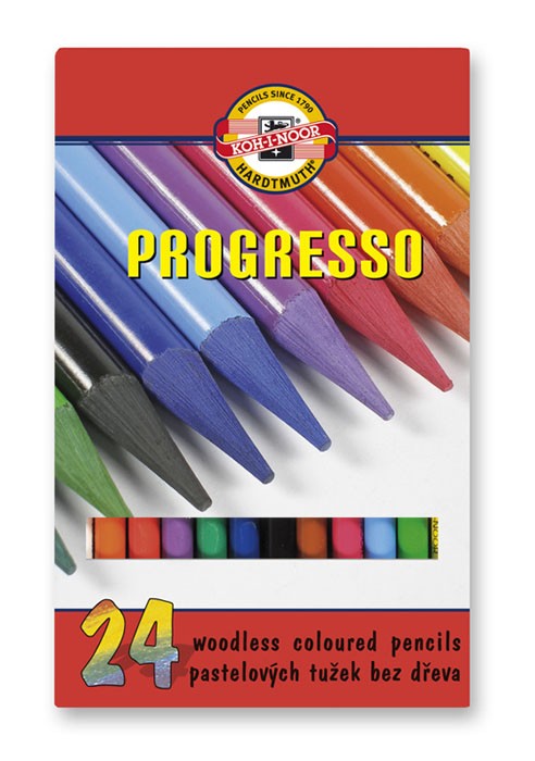 24 Progresso Woodless Pencils, Pencil Art, Koh-I-Noor