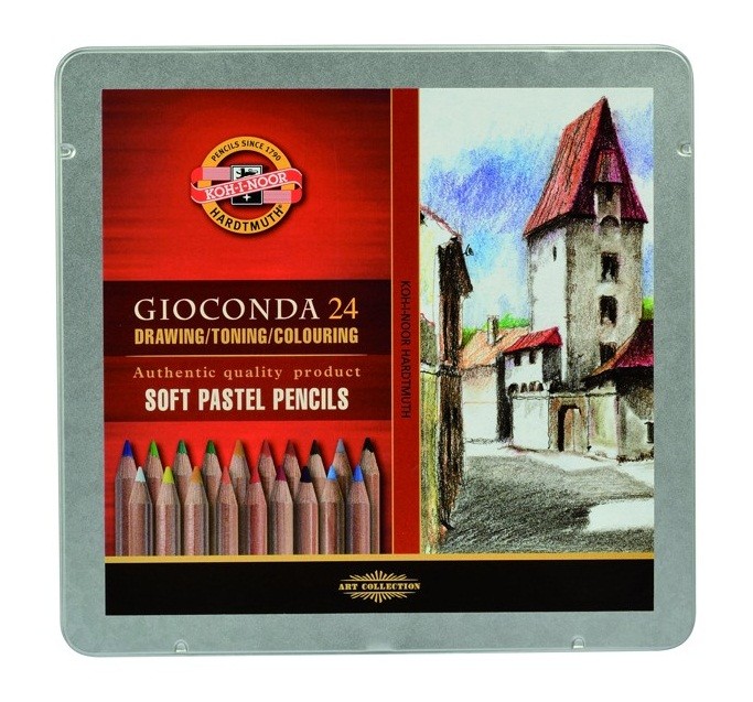 24 Soft Gioconda Pencils in tin