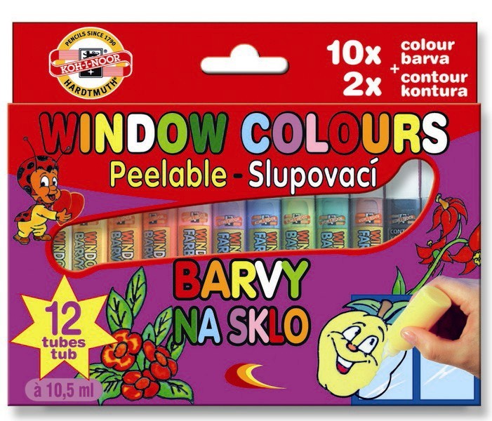 12 Window Colour Paints, Koh-I-Noor
