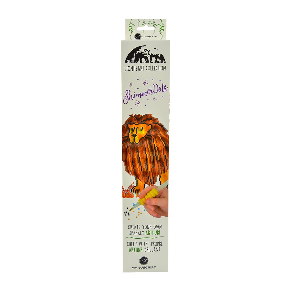 Shimmer Dots - Diamond Art Craft Kit - Arthur the Lion
