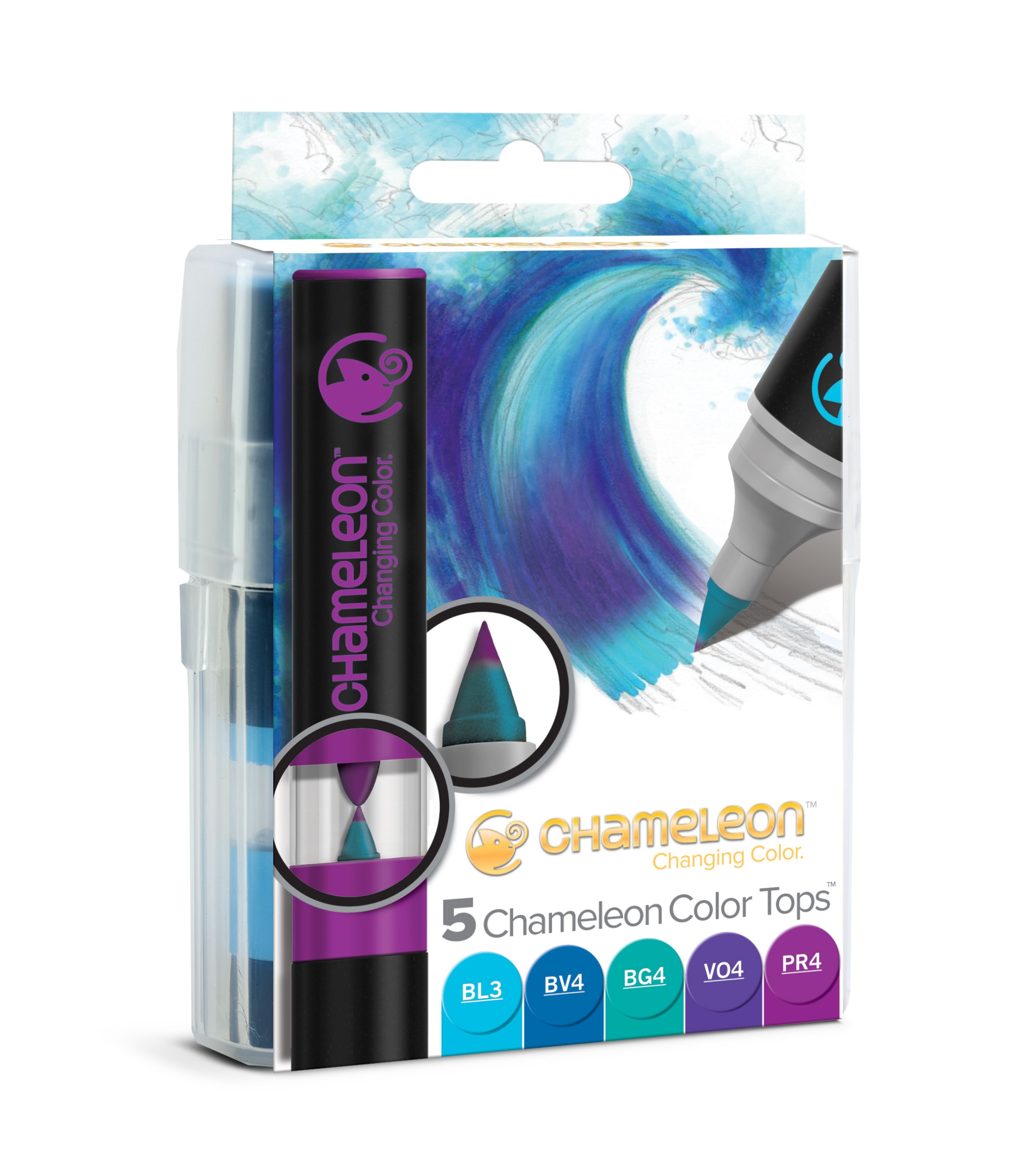 Chameleon Art Products Color Tops Cool Tones Set of 5 
