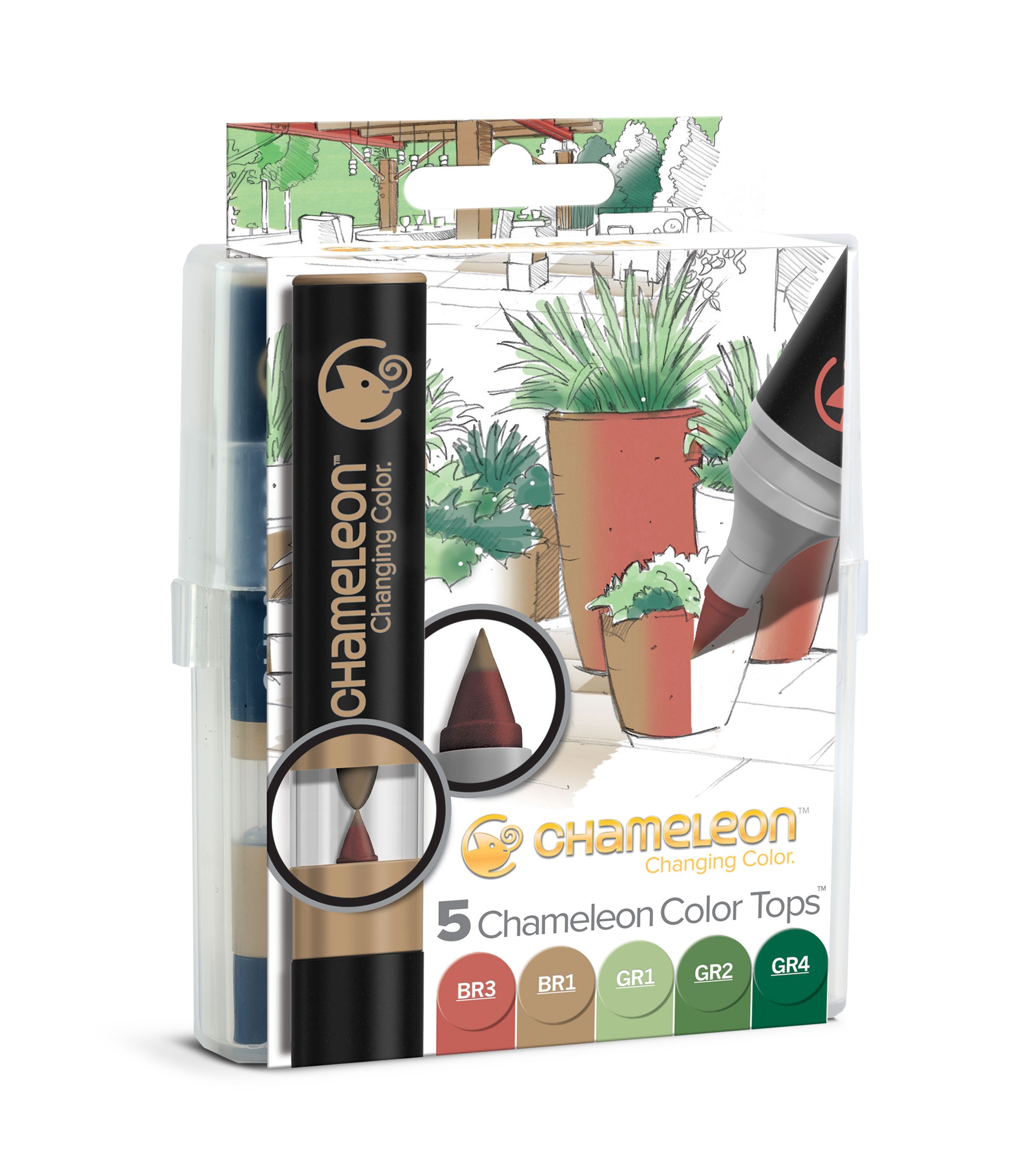 Chameleon Art Products Color Tops Nature Tones Set of 5 