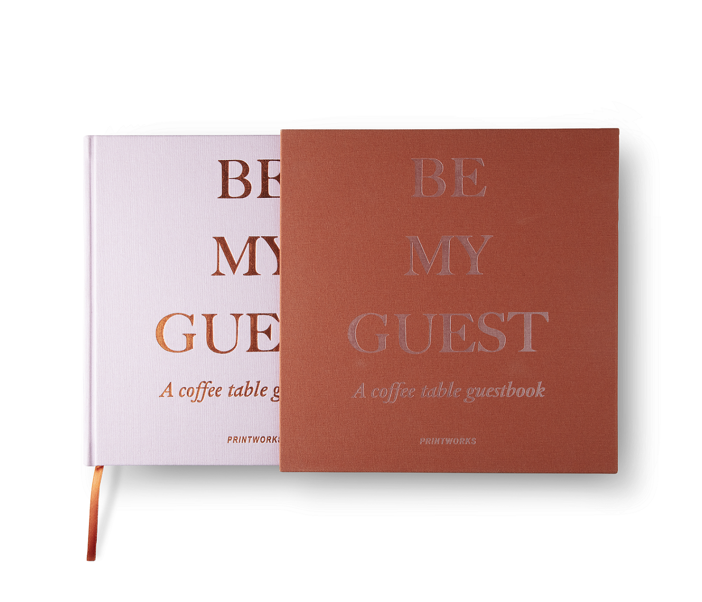 Printworks Guest Book - Rust/Pink