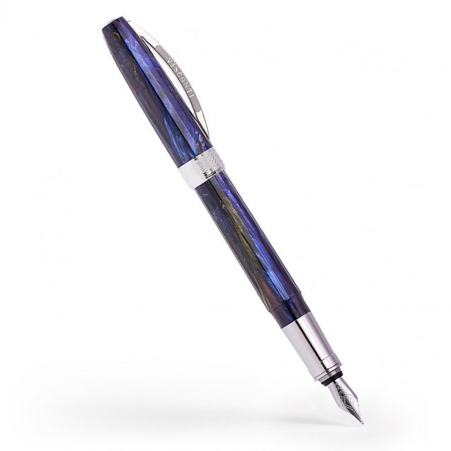 VISCONTI VAN GOGH STARRY NIGHT FOUNTAIN PEN INDIGO BLUE, CAP OFF