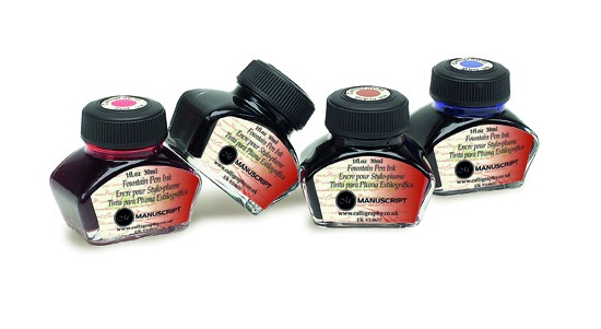 Ass. 4 Bottles - Calligraphy Black, Blue, Sepia, Red 
