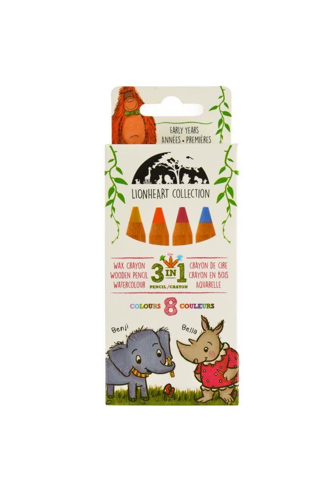 Lionheart 3-in-1 Jumbo Wooden Pencils