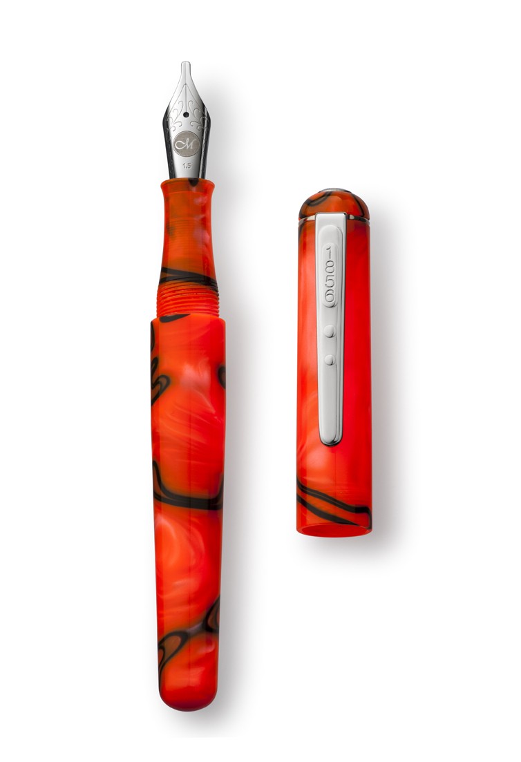 Molten Lava Fountain Pen Italic 1.5 Nib