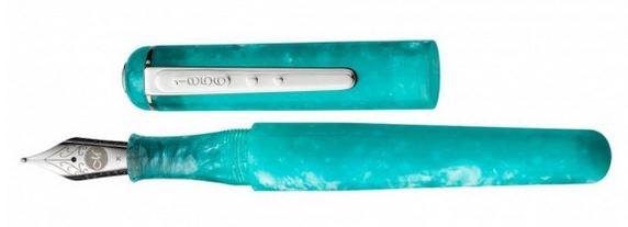 Turquoise Ocean Fountain Pen Italic 1.5 Nib