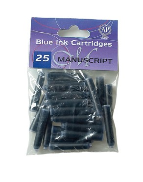 25 Blue Ink Washable Cartridges