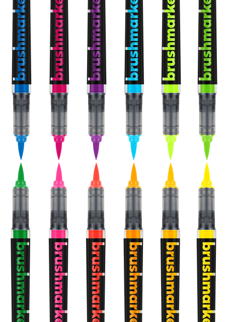 KARIN Brushmarker PRO 12 "Neon colours" set, MOOD