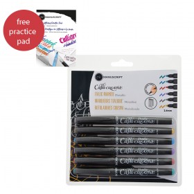 Metallic Calligraphy Writing Set - 6 Pack