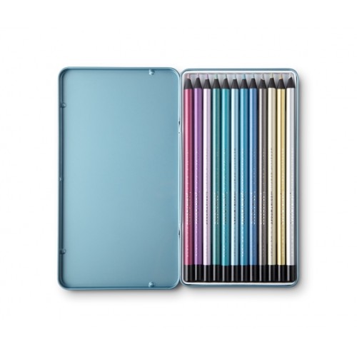 Printworks 12 Colour Pencils - Metallic