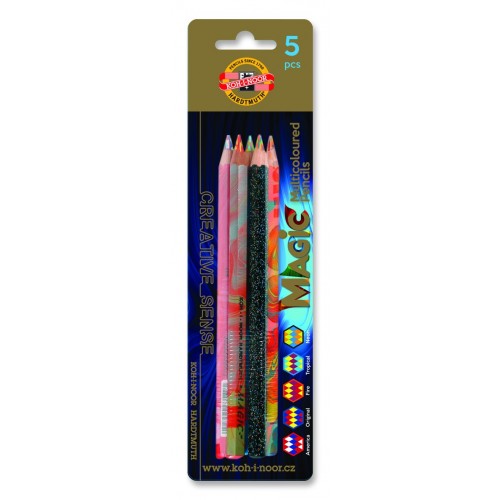 5 Multi Coloured Magic Pencils