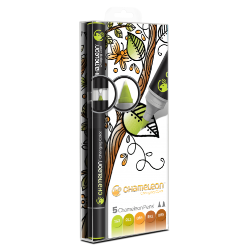 Chameleon Art Products Pens Earth Tones of 5 
