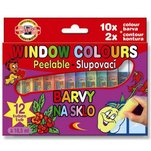 12 Window Colour Paints, Koh-I-Noor