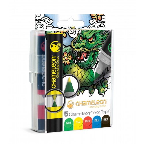Chameleon Art Products Color Tops Primary Tones Set of 5 