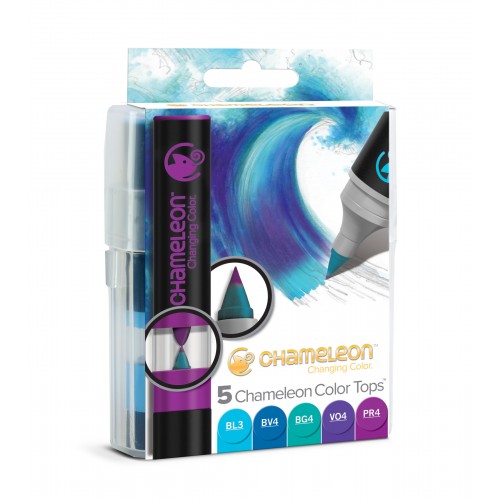 Chameleon Art Products Color Tops Cool Tones Set of 5 