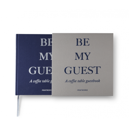 Printworks Guest Book - Grey/Navy