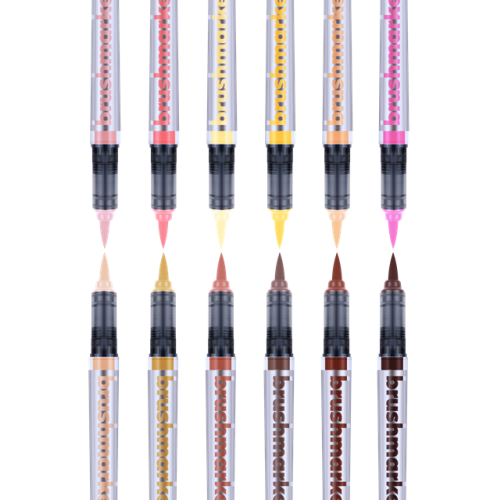 KARIN Brushmarker PRO 12 "Skin colours" set, MOOD