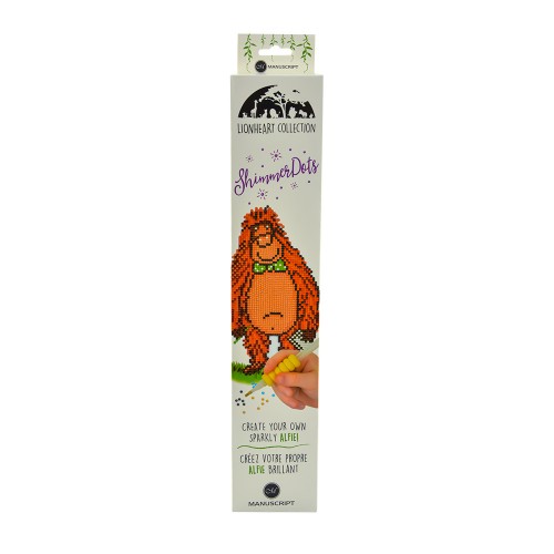 Shimmer Dots - Diamond Art Craft Kit - Alfie the Orangutan