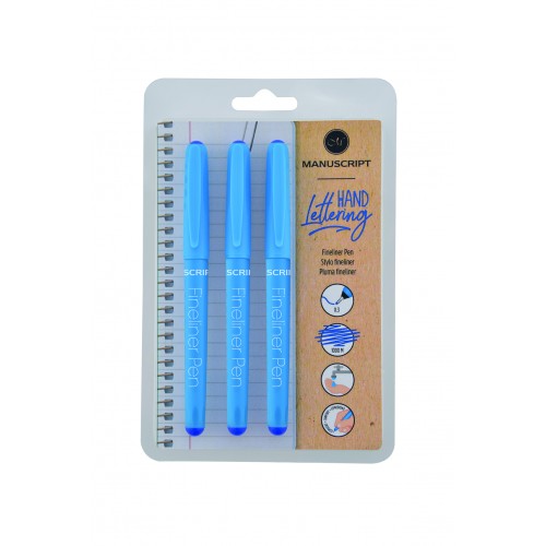 Fineliner Triple Pack - Blue