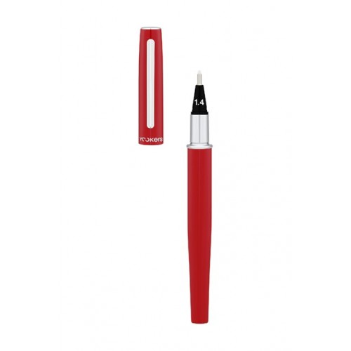 Yookers Yooth 751 Refillable Fibre Tip Pen in Imperial red lacquer - Cap off
