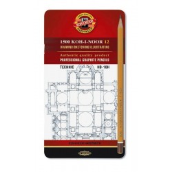 12 Technic Graphite Pencils