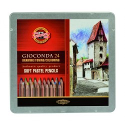 24 Soft Gioconda Pencils in tin