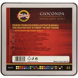 48 Gioconda Soft Pastel Pencils, Koh-I-Noor Reverse