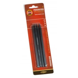 4 Woodless Graphite Progresso Pencils