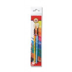 2 round paint brushes for kids