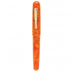 All American Fountain Pen, Sunburst Orange - Medium, Cap On