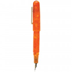 All American Fountain Pen, Sunburst Orange - Medium, Left 
