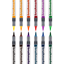 Brushmarker PRO 12 Basic Colours set, MODD