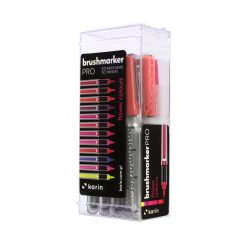 KARIN Brushmarker PRO 12 "Flowers colours" set, front