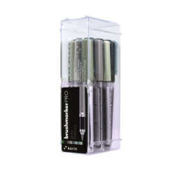 KARIN Brushmarker PRO 12 "Grey colours" set, BACK