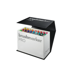 KARIN Brushmarker PRO Mini Box 26 colours + 1 blender set, side right