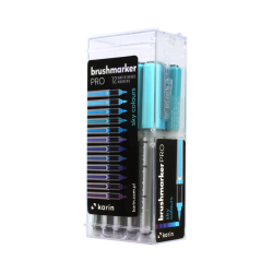 KARIN Brushmarker PRO 12 "Sky colours" set, FRONT