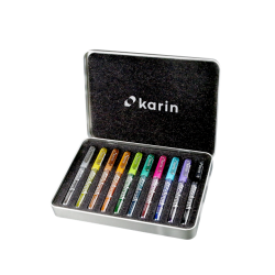 KARIN Deco Brush Metallic 10 colours set, OPEN SIDE