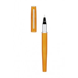 Yookers Yooth 751 Refillable Fibre Tip Pen in Brushed Light Orange - Cap Off