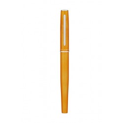 Yookers Yooth 751 Refillable Fibre Tip Pen in Brushed Light Orange - Cap on