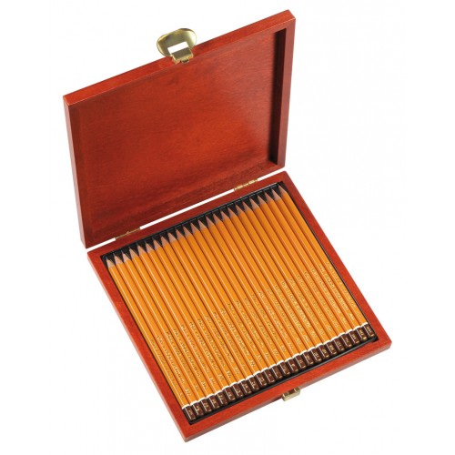 Gift Set of 24 Graphite Pencils in case 8B-2H