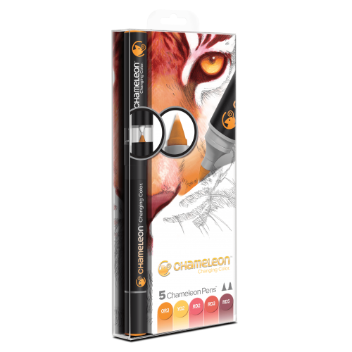 Chameleon Art Products Pens Warm Tones of 5 