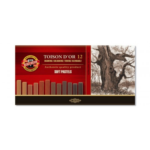 12 Soft Pastels in Brown Tones