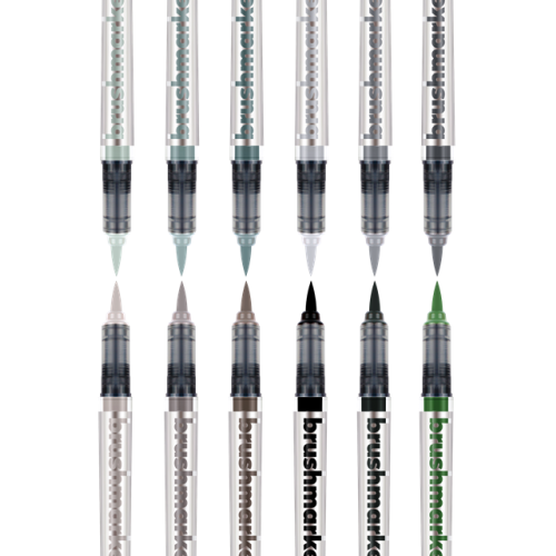 KARIN Brushmarker PRO 12 "Grey colours" set