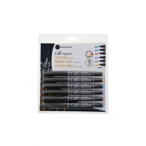 Callicreative Metallic Markers - 6 Pack