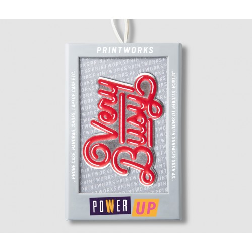 Printworks Sticker - Very Busy red