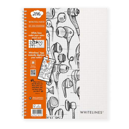 Whitelines A4 Squared Pad